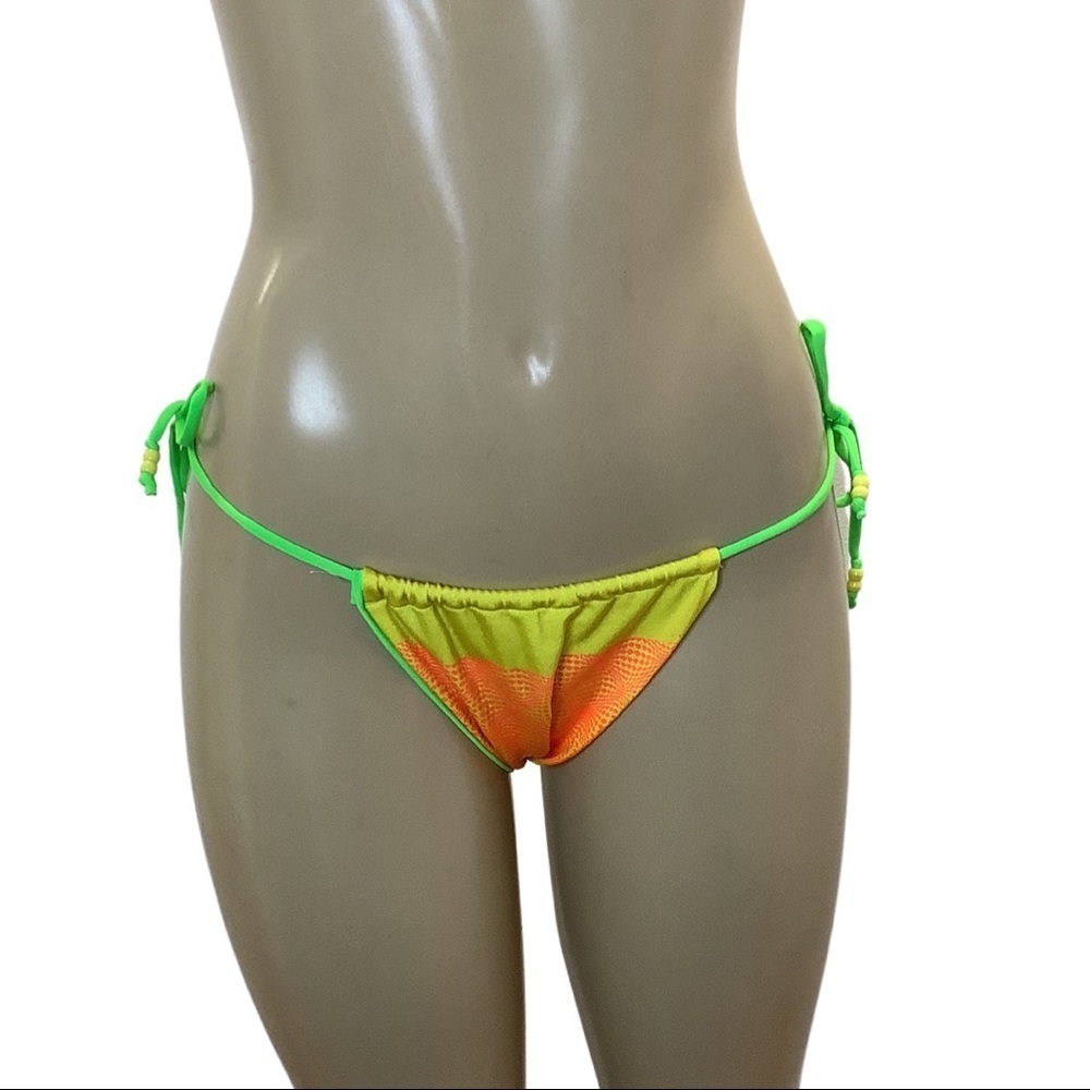 Indecent Proposal Neon Color Side Ties Bikini Bottom Made in USA. NWT